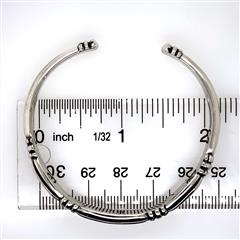 James Avery Retired Thatch Sterling Silver Cuff Bracelet